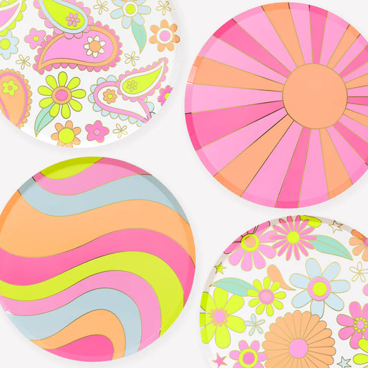 Flower Power Dinner Plates