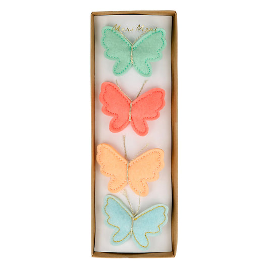 Felt Butterfly Hair Clips