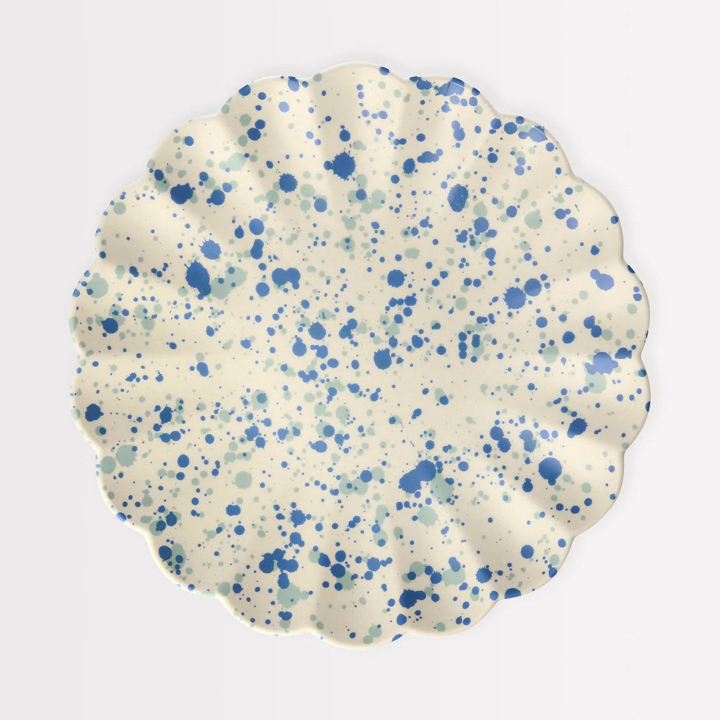 Large Speckled Reusable Bamboo Plates
