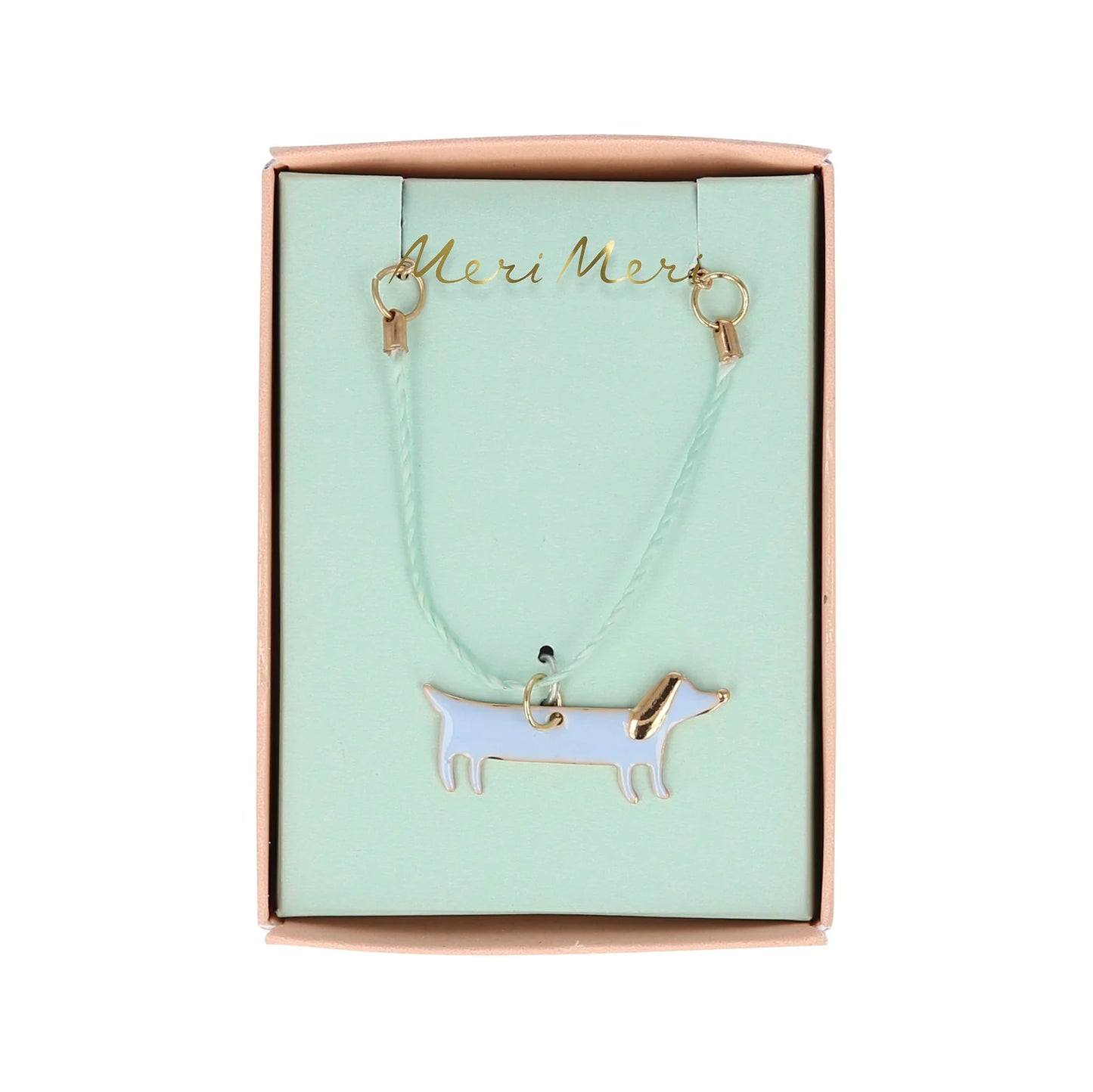 Enamel Sausage Dog Necklace