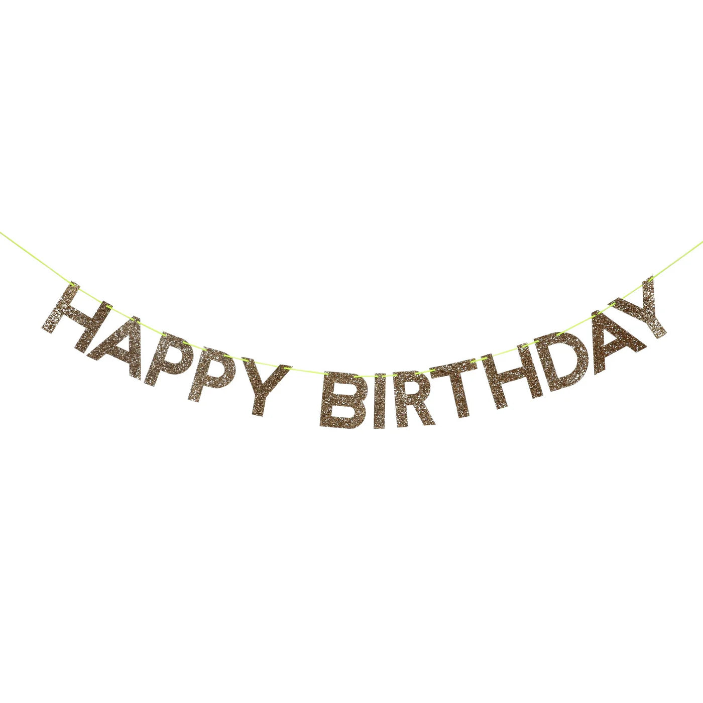 Gold Happy Birthday Garland