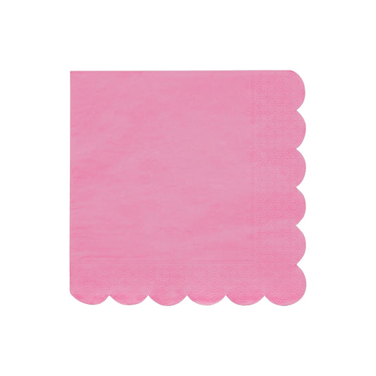 Large Bubblegum Pink Paper Napkins