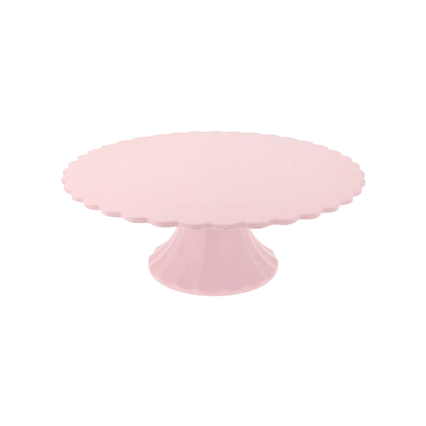 Bamboo Cake Stand, Pink, Medium - Thumbnail 2