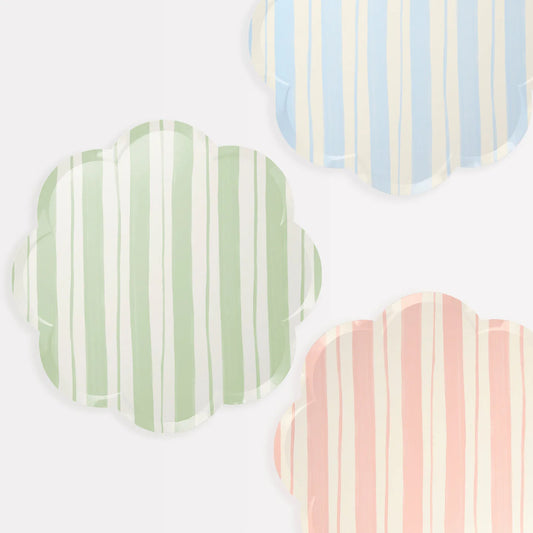 Ticking Stripe Dinner Plates