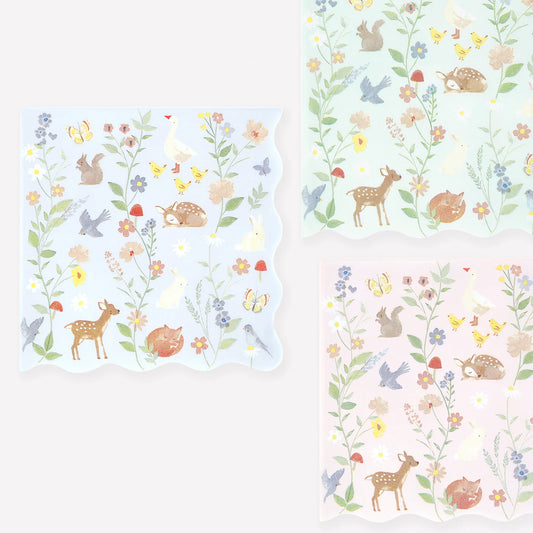Little Animals Large Napkins