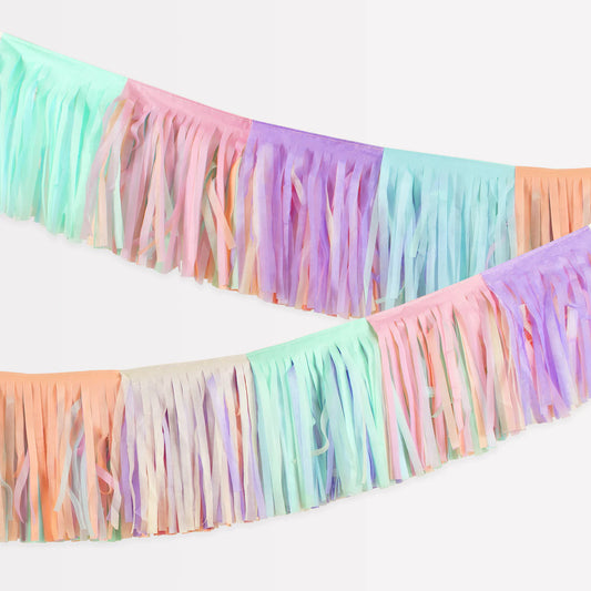 Pastel Fringe Garland