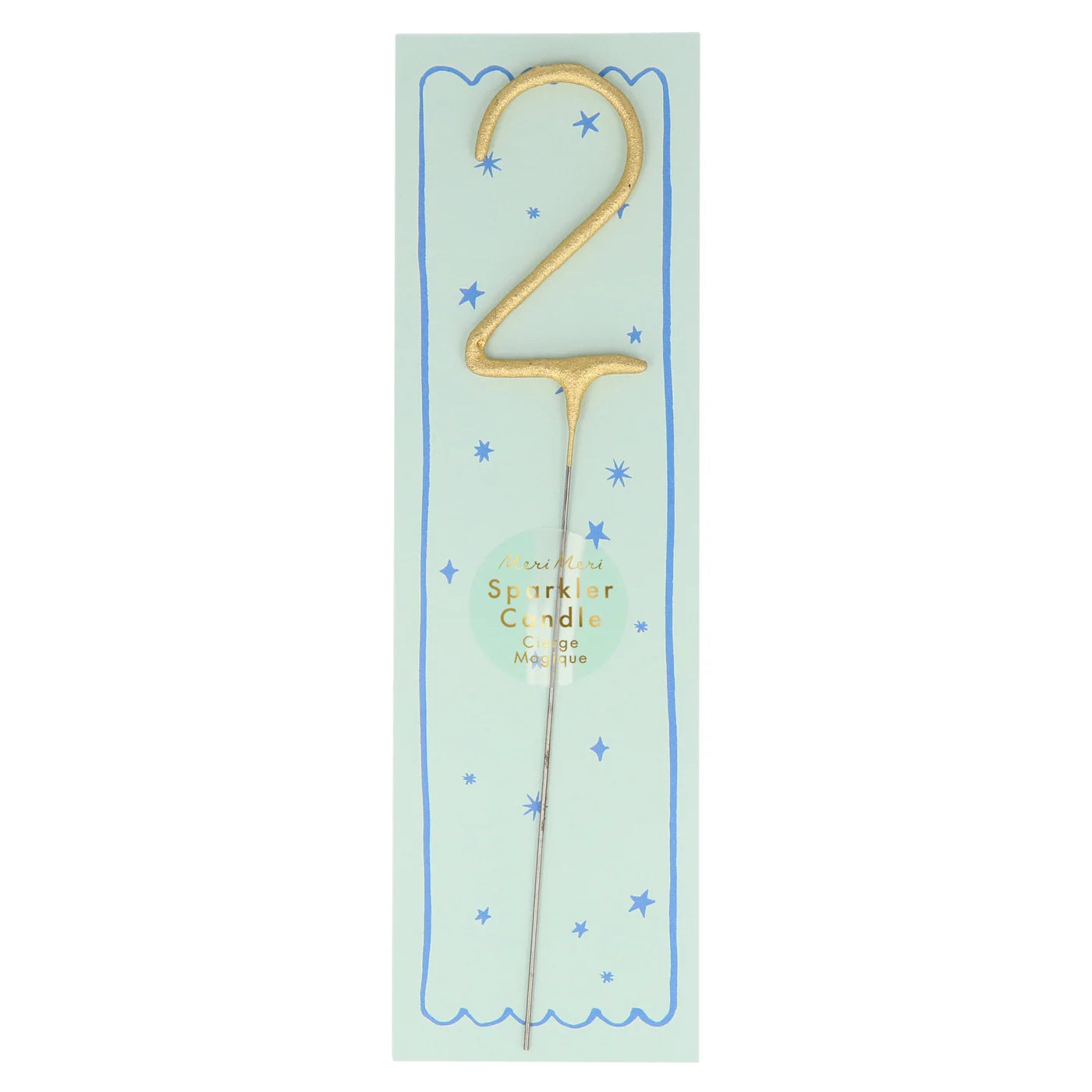 Gold Sparkler Numbers 0 to 9 Candles