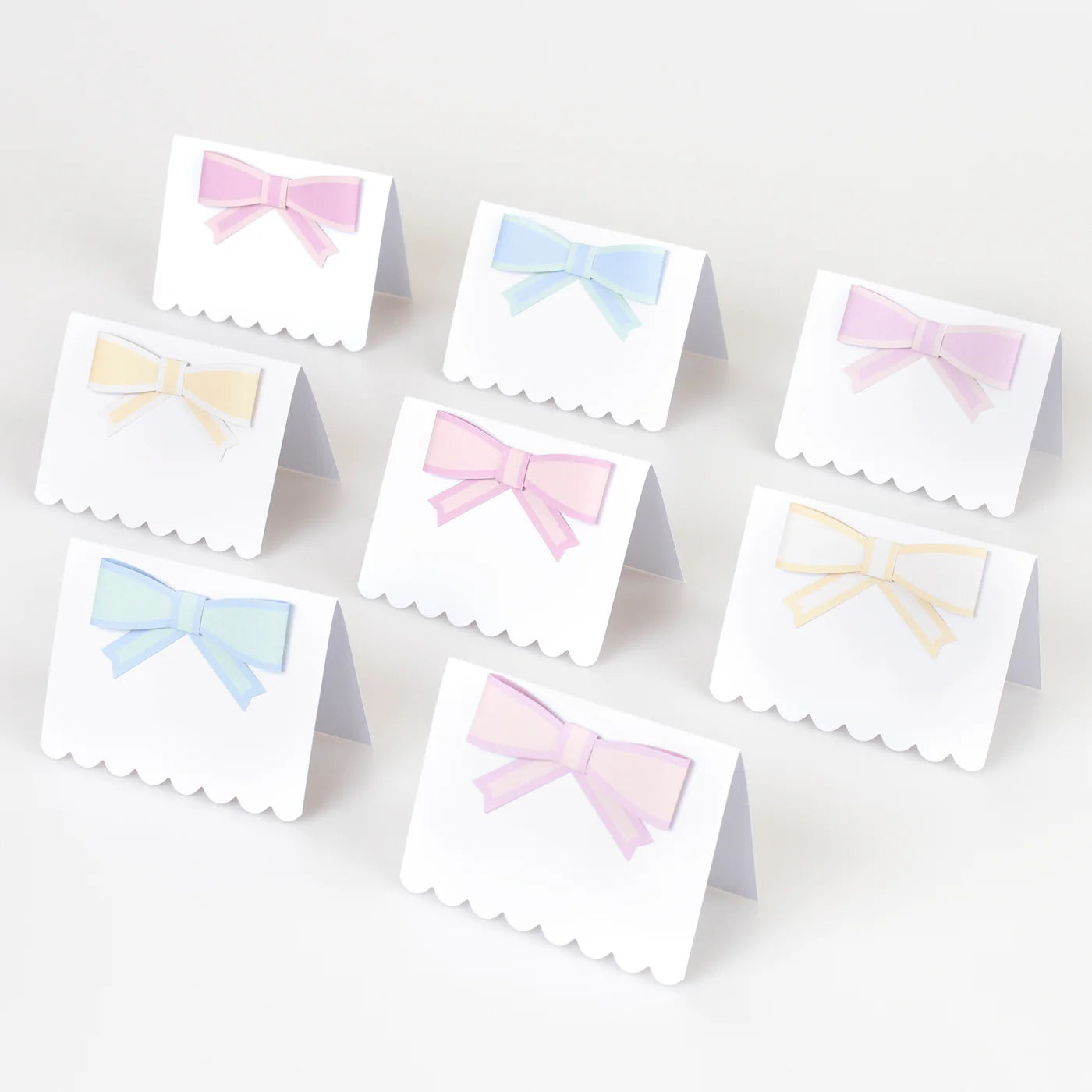 Pastel Bow Place Cards