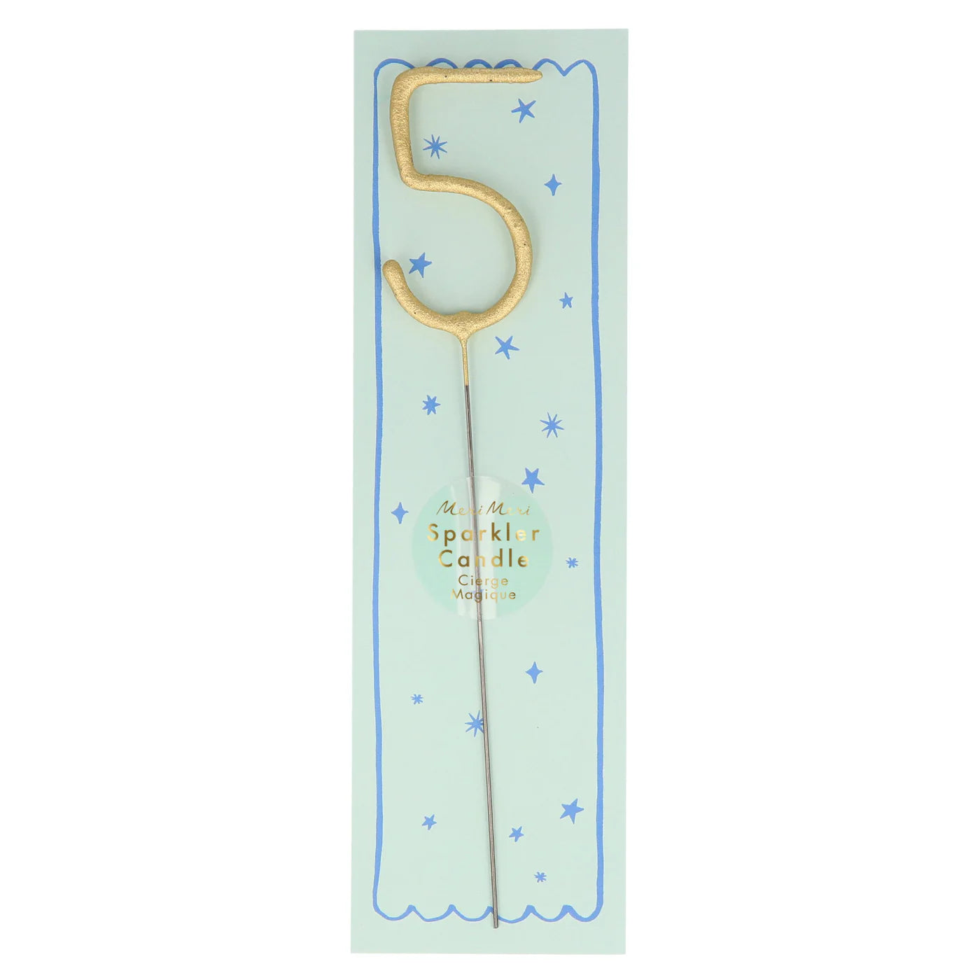 Gold Sparkler Numbers 0 to 9 Candles