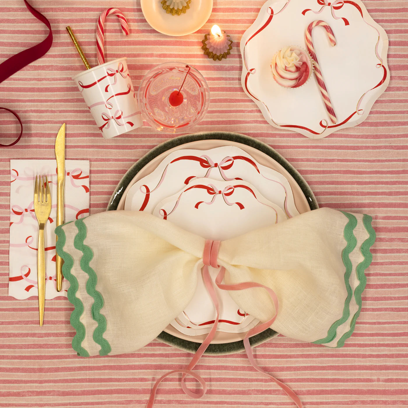 Meri Meri Ribbon Bow Guest Towels - Thumbnail 5
