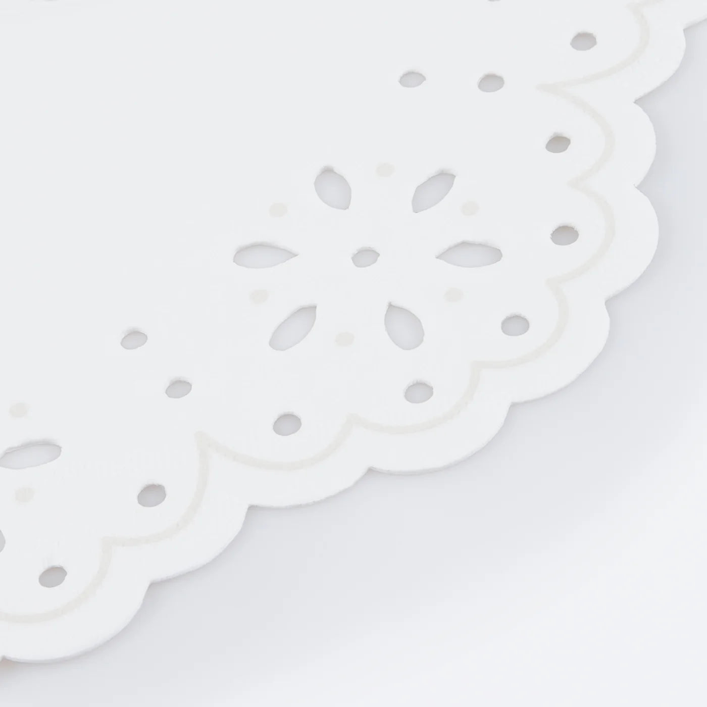 Broderie Anglaise Lace White Large Napkins