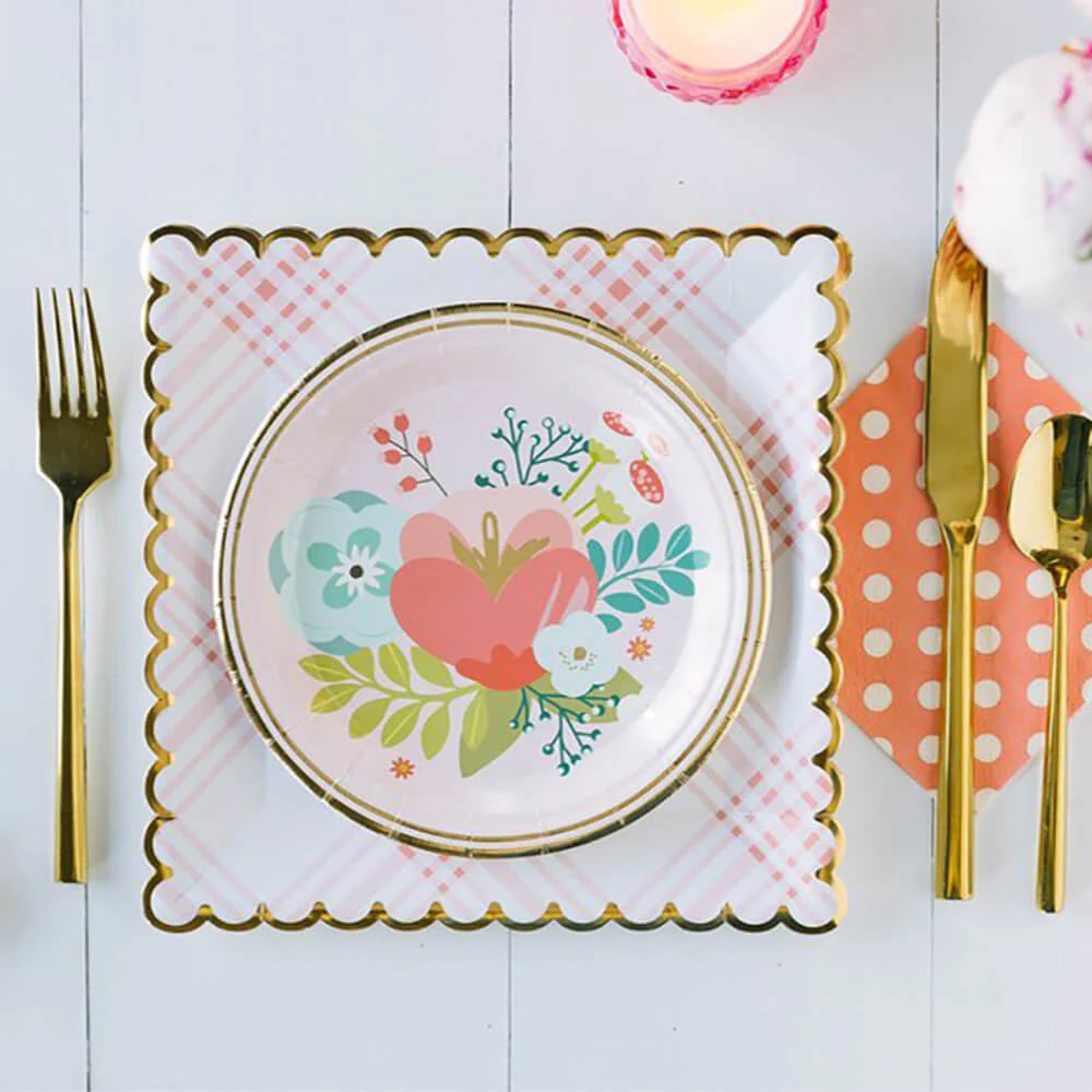 Garden Party Floral Plate
