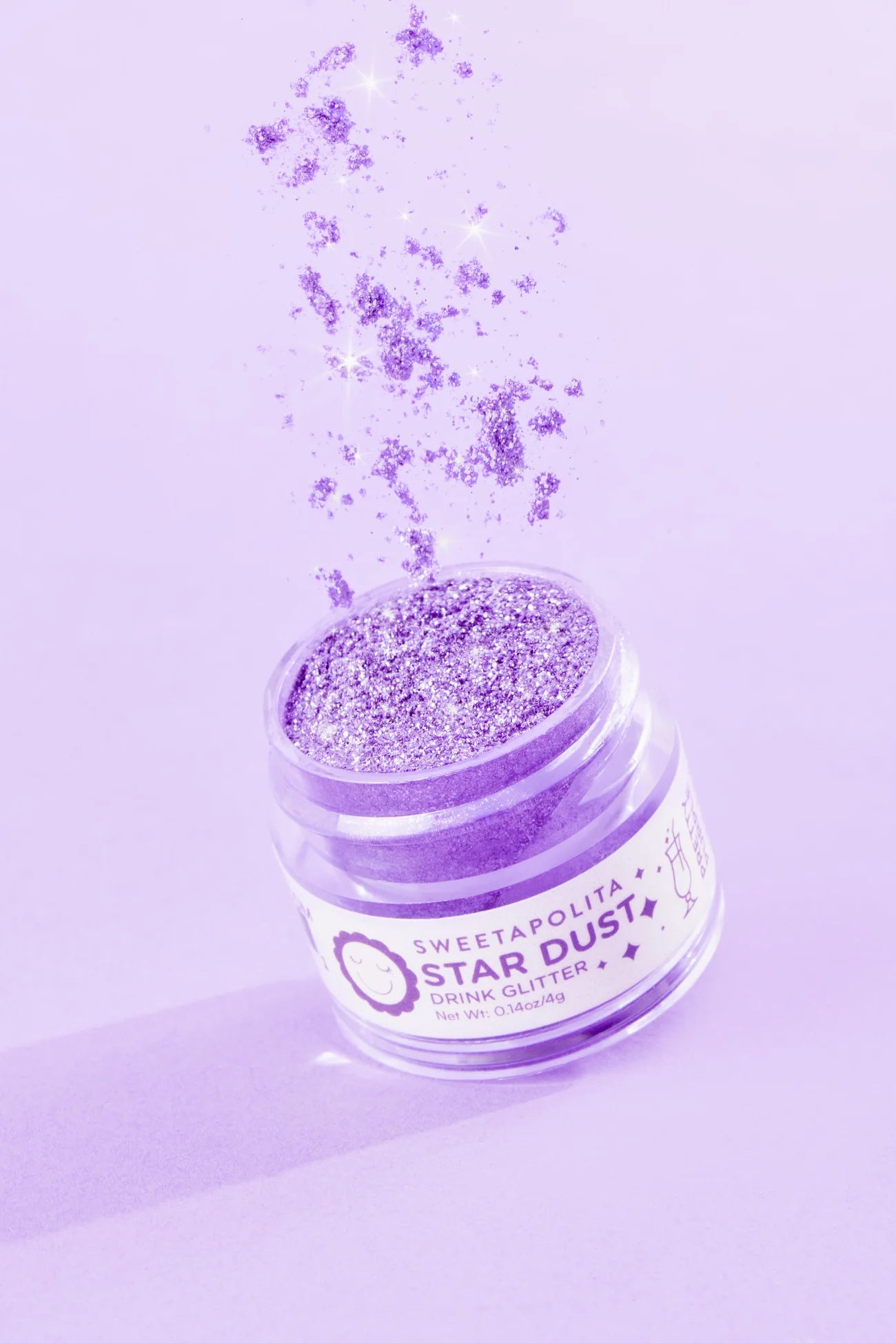 Star Dust Edible Drink Glitter | Pretty Purple