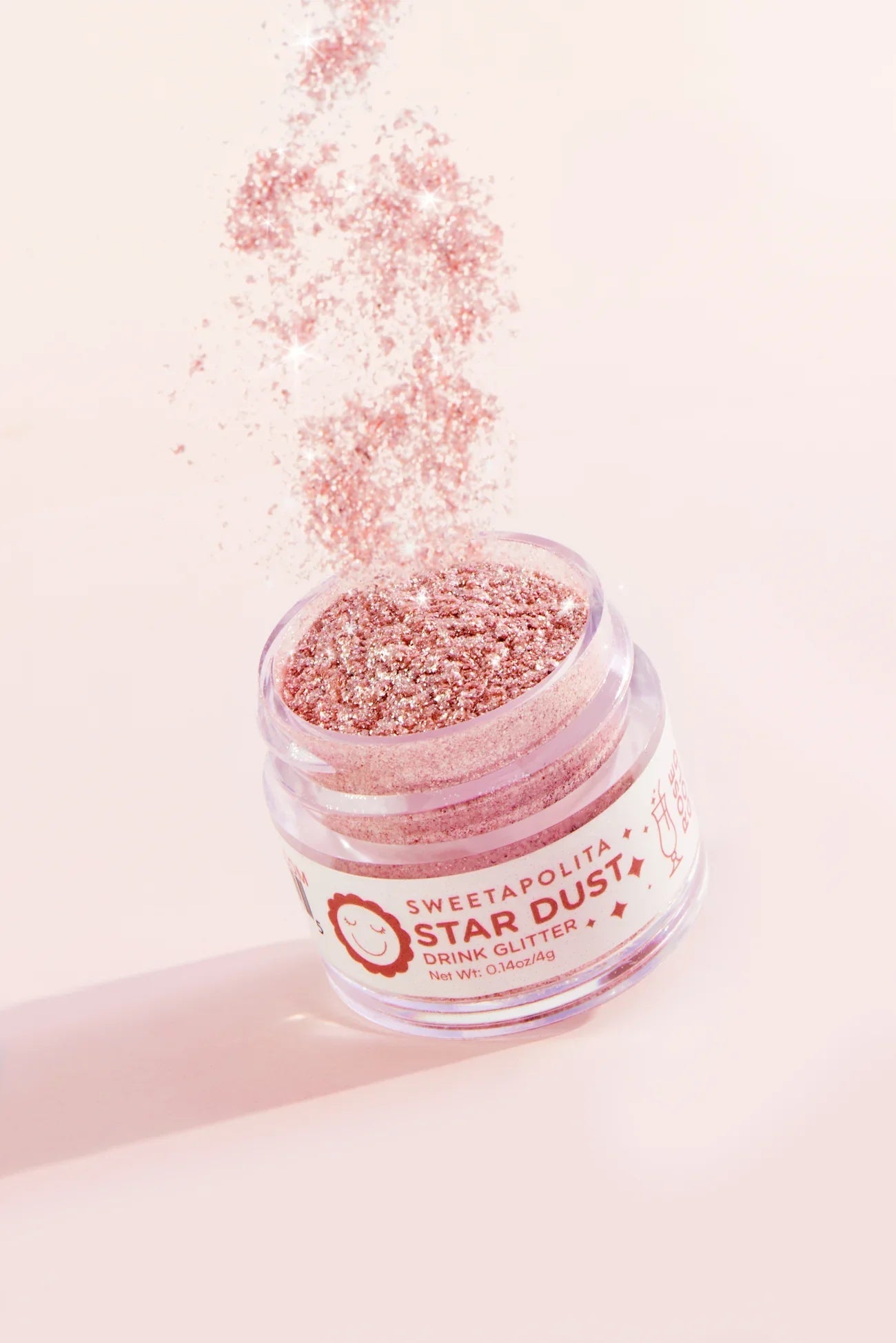 Star Dust Edible Drink Glitter | Rose Gold