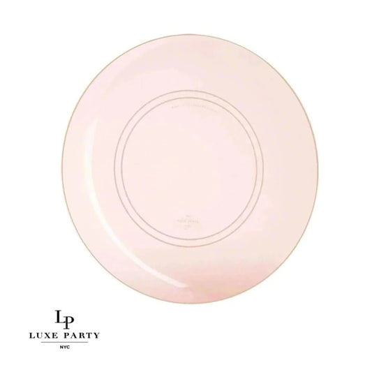 Transparent Dinner Plates | Rose & Gold