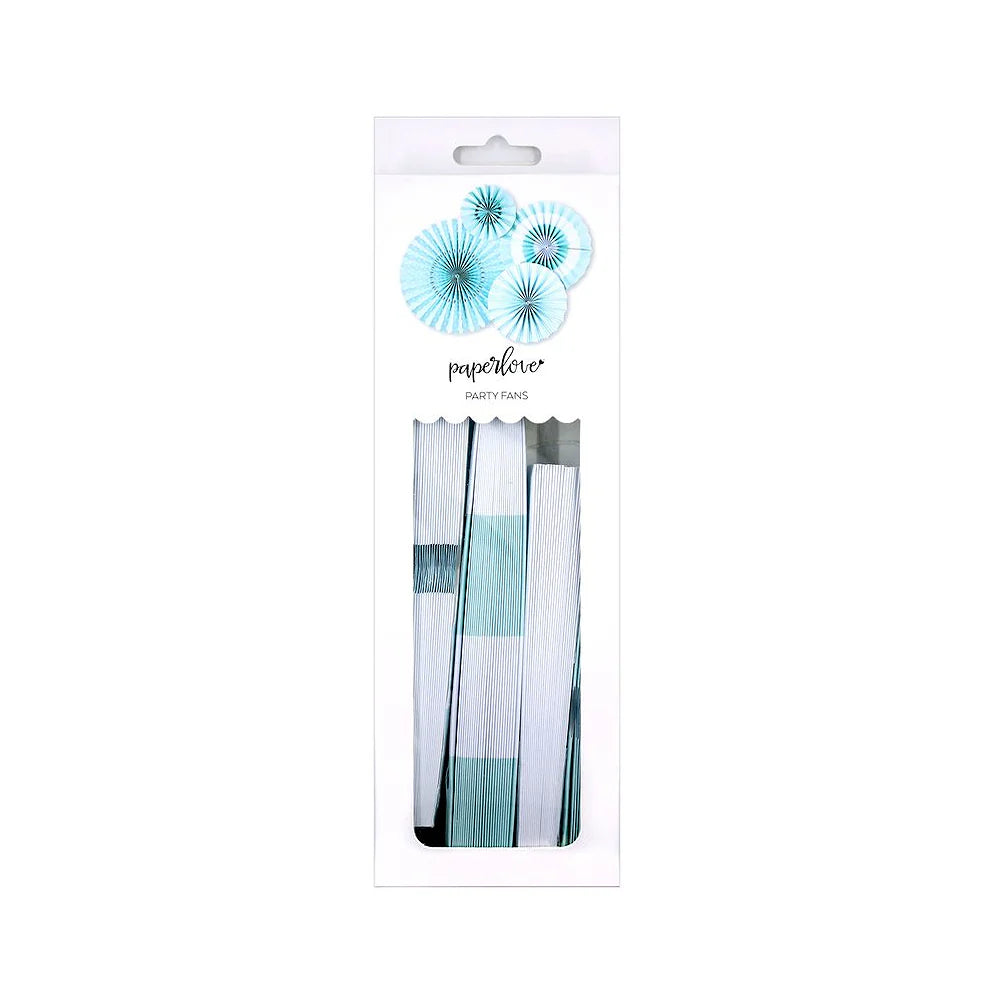 Aqua Blue Party Fans