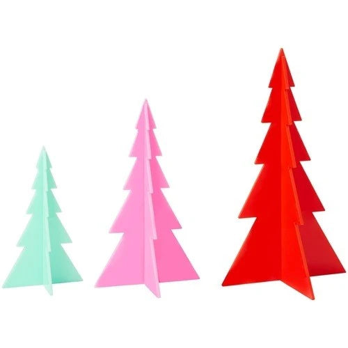 Kailo Chic Acrylic Trees | Red/Pink/Mint